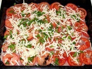 Куриное филе, запечённое с помидорами.Ингредиенты для куриного филе, запечённого с помидорами:один ... - 6