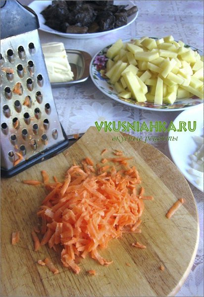 Грибной супчик.Ингредиенты:Грибы (замороженные) – 600 гЛук – 1 шт.Картофель – 2 шт.Морковь – 1 ... - 3