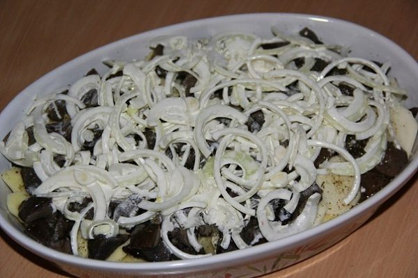 Куриные ножки с картошкой и грибами в духовке. Хочу поделиться простым, но очень сытным рецептом ... - 4