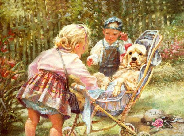 Картины, наполняющие душу теплотой. Кэти Финчер (Kathryn Andrews Fincher) – американская художница ... - 10