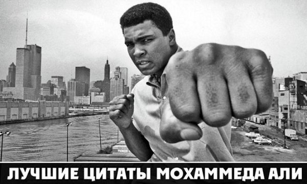 Подборка памятных цитат Мохаммеда Али.