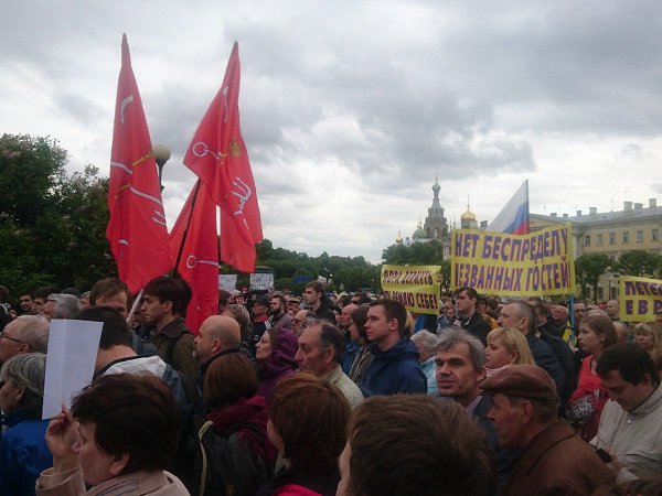 В Санкт-Петербурге прошел митинг против моста Кадырова - 2