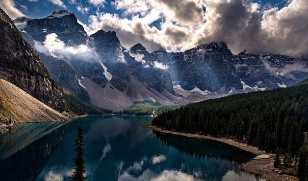 Озеро Морейн, Альберта, Канада