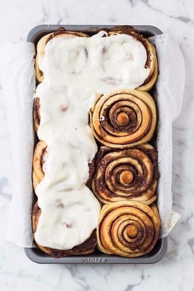 Cinnabon.Ингредиенты: 4 порции— Молоко — 1 стакан— Сахар тростниковый — 1 стакан— Мука ... - 4