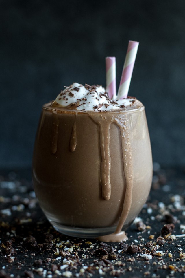 Frozen Hot Chocolate Breakfast Smoothie