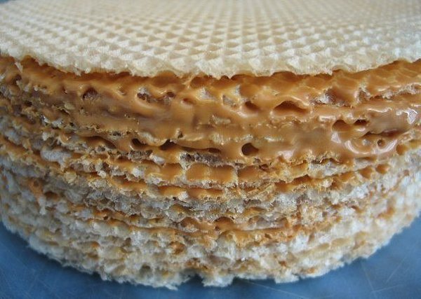 Вафельный торт со сгущенкой и шоколадом. Никакой мороки и выпечки! Ингредиенты: Масло сливочное - ... - 3
