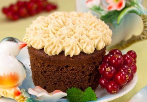 Шоколадные кексы с карамельным джемом.Ингредиенты:Масло сливочное — 200 гСахар — 100 гЯйца — 3 ...