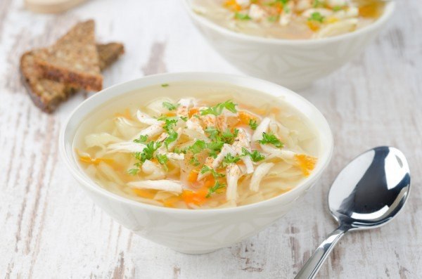 ТОП-5 вкусных рецептов супа.1. Суп с курицей и гренкамиВремя приготовления: 45 минут. Количество ... - 4