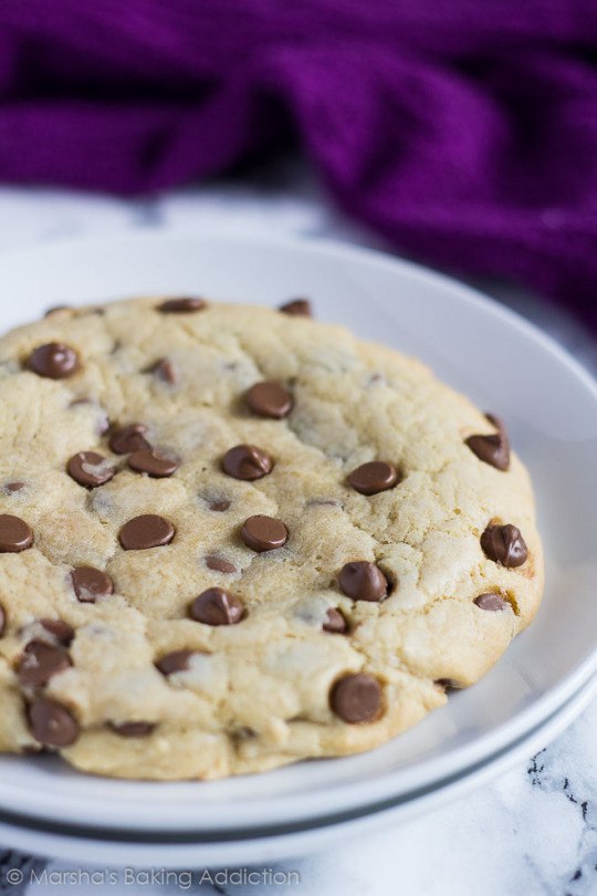 Giant Chocolate Chip Cookie for One