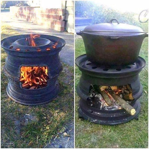 Вариант использования старых автомобильных дисков. #интересное@cooklove