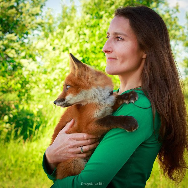 Люди, ныне хозяева, которые спасли Флинта от ужасной участи - стать чьей-то шубой. by Nica Petrova - 2