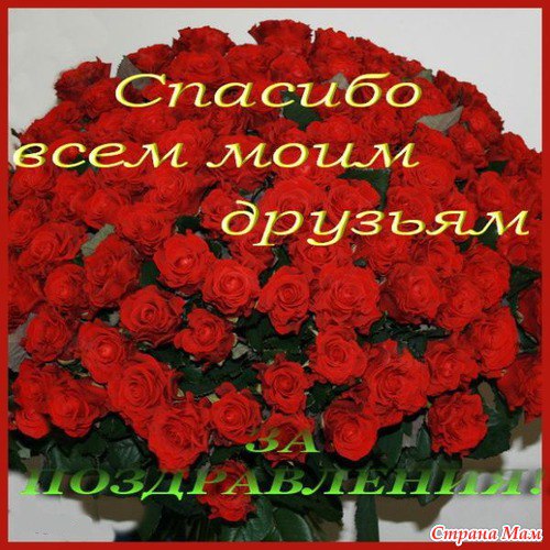Спасибо вам, мои друзья, Что вы про праздник не забыли И в день рождения меня Своей заботой ...