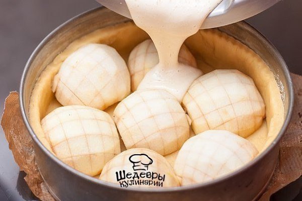 ЯБЛОЧНЫЙ ПИРОГ С ВКУСНЕЙШЕЙ ЗАЛИВКОЙ.ИНГРЕДИЕНТЫ:Для теста: Мука — 2,5 стакана Сливочное масло — 300 ... - 8