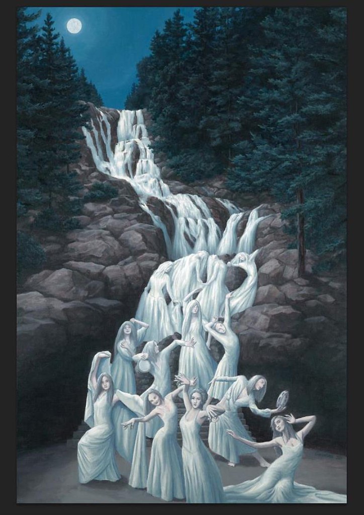 Водопады тест. Rob Gonsalve. Канадский художник Роб Гонсалвес. Роб Гонсалвес картины иллюзии.