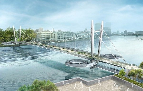 10 самых оригинальных проектов пешеходного моста в Лондоне. - 3