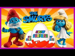 Surprise Show!! Kinder Surprise - The Smurfs.  -    !