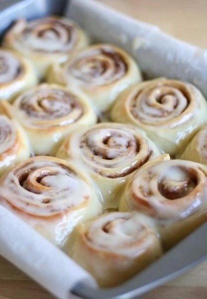 Cinnabon.Ингредиенты: 4 порции— Молоко — 1 стакан— Сахар тростниковый — 1 стакан— Мука ... - 3