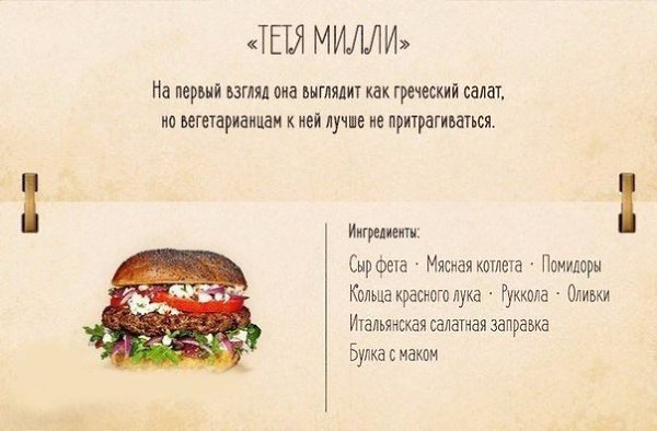 Рецепты десяти вкуснейших бургеров.#инфографика@bon - 5