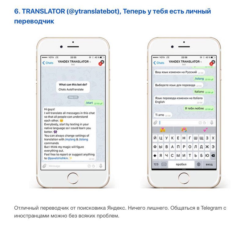 Как переводила бот
