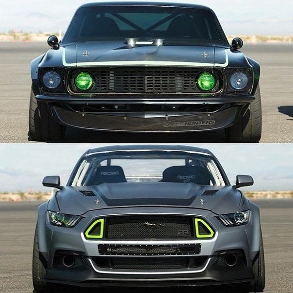 1969 Vs. 2015 RTR Mustangs