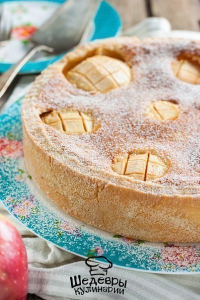 ЯБЛОЧНЫЙ ПИРОГ С ВКУСНЕЙШЕЙ ЗАЛИВКОЙ.ИНГРЕДИЕНТЫ:Для теста: Мука — 2,5 стакана Сливочное масло — 300 ... - 2