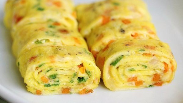 Омлет с овощами. Вкусный завтрак за 5 минут.на 100грамм - 116.66 ккалБ/Ж/У - ...