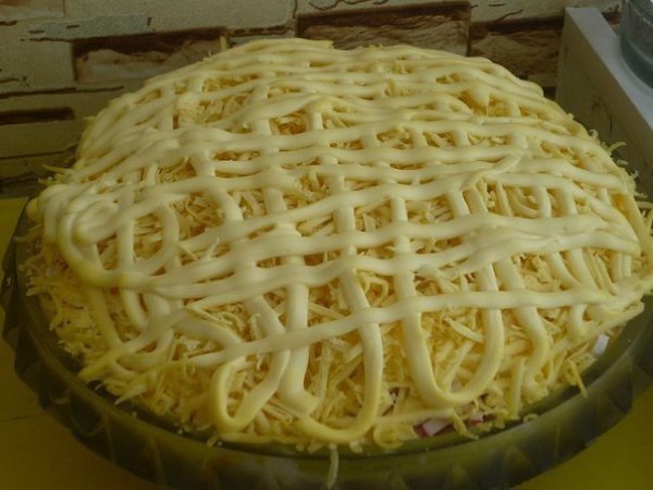 Салат «Пушинка».Невероятно легкий и вкусный салат придется по вкусу даже искушенному ...