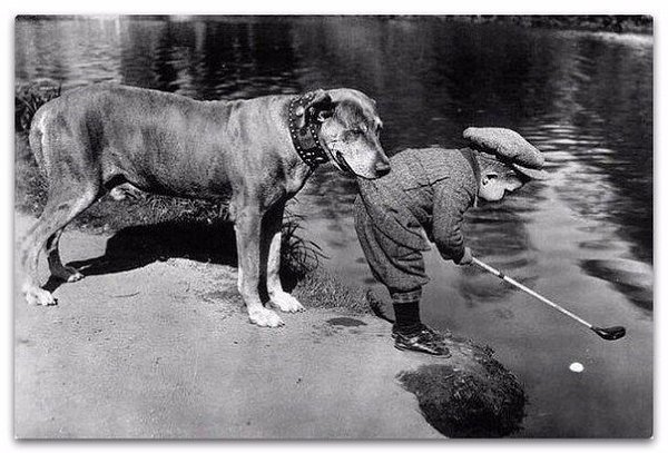 Настоящий друг. Снимок сделан в 1920-ом году