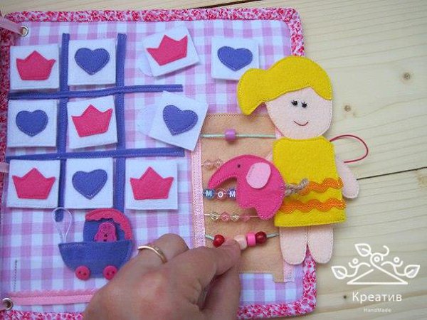 Кукольный домик из фетра– образец самого настоящего дома, где девочка научится наводить порядок и ... - 3