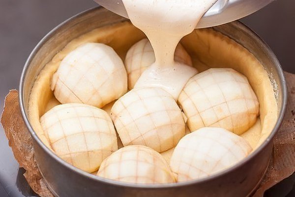 Яблочный пирог с яично-сметанной заливкой. Только представьте - на хрустящем песочном тесте ... - 8