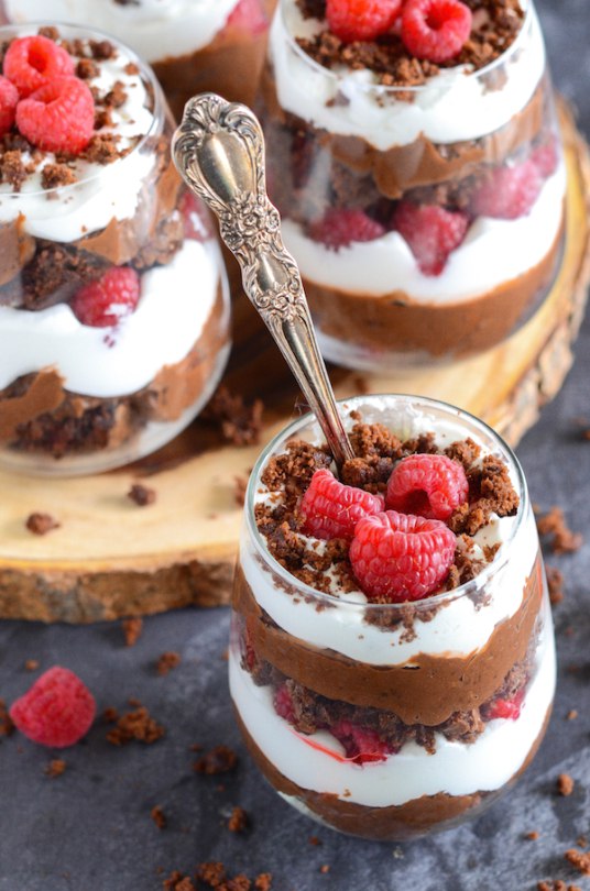 Chocolate Brownie Raspberry Trifle