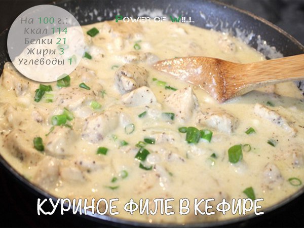 Куриное филе в кефире.Ингредиенты:• Филе куриное — 600г• Кефир 1% — 1 стакан• Укроп, чеснок, перец — ...