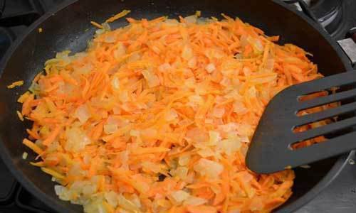 Домашняя запеканка с рисом и фаршем.Фарш — 500 грамм;Рис — 150 грамм;Лук репчатый — 200 ... - 5
