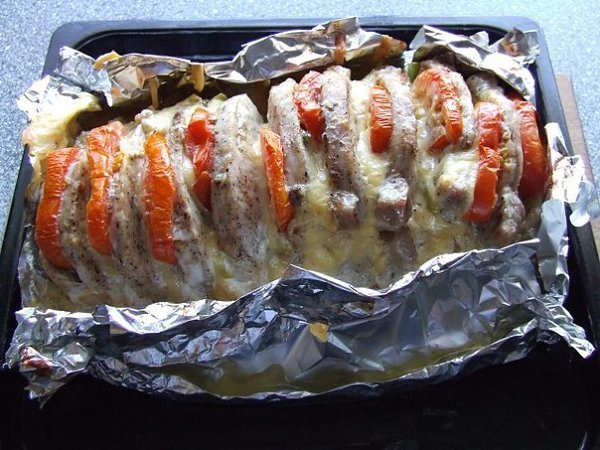 Мясо 'Гармошка' - вкуснятина неописуемая! Ингредиенты: мясо мякоть (свинина/говядина)- 1 кг (+-) ...