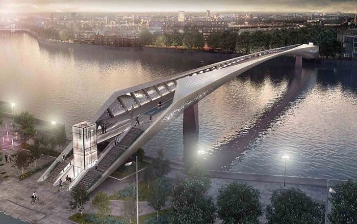 10 самых оригинальных проектов пешеходного моста в Лондоне. - 7