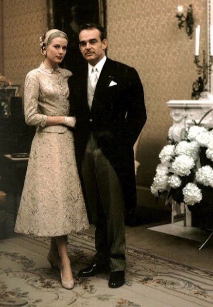 Vintage. Prince Rainier and Princess Grace - 2