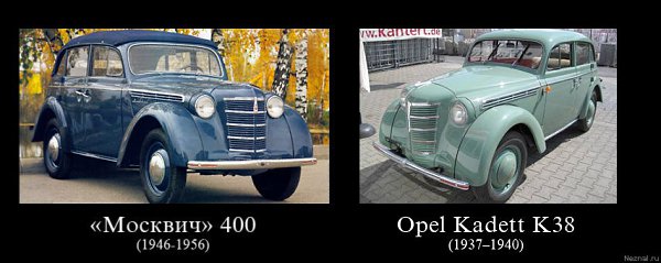 ��������� 400,401 (1946-1956).��������� ������������ ��� ������ �������� ���������� Opel Kadett K38, ...