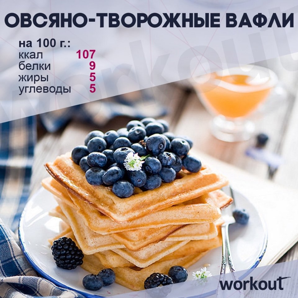 Овсяно-творожные вафли. Ингредиенты: Творог обезжиренный - 100 г Молоко 1% - 150 млЯйцо - 2 ...