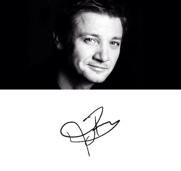 Автографы актеров