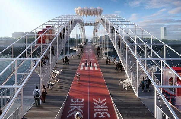 10 самых оригинальных проектов пешеходного моста в Лондоне. - 9