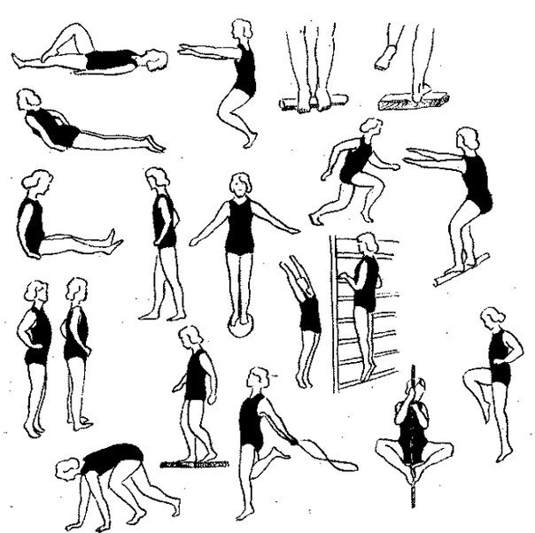 Неэффективные упражнения при формировании