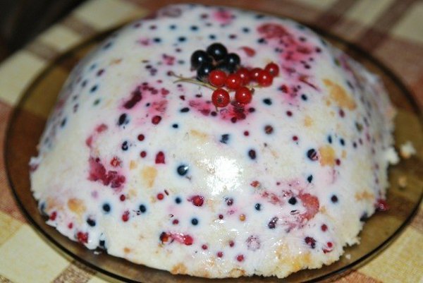 Сметанный десерт с ягодами (сметанный торт-желе). Вам потребуется: Желатин – 5 чайных ложек. ... - 2