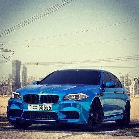 BMW M5 (F10) Blue Chrome