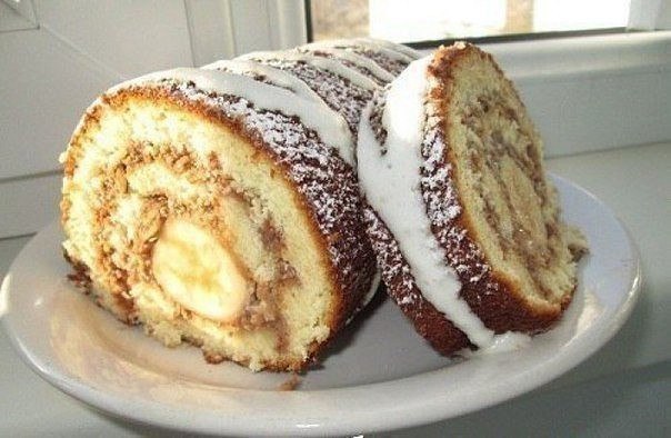 Рулетик к чаю за 20 минут. Это очень вкусный рулет к чаю, на приготовление которого у меня уходит ...