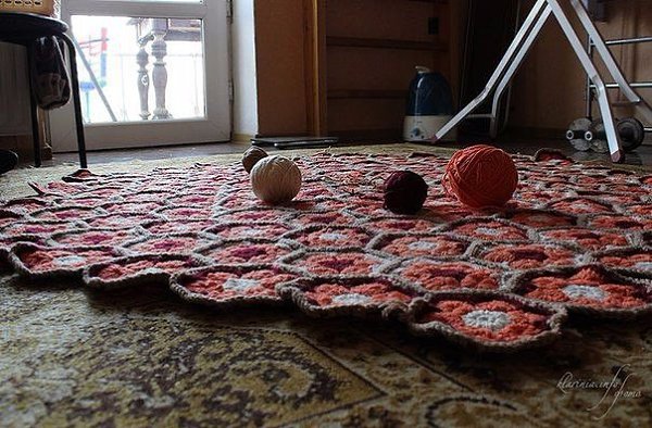 Коврик узором