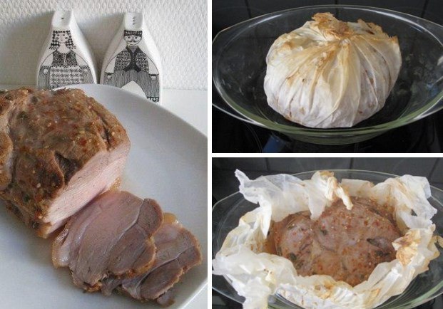 Мясо для бутербродов. Сначала я замариновала мясо. Взяла неострую горчицу с горчичными зернами, ...
