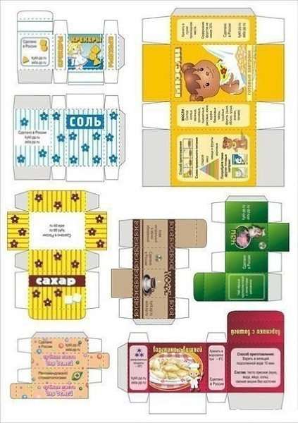 Играем с детьми в магазин Распечатываем, вырезаем и склеиваем! - 7