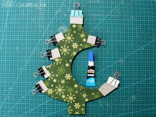 Мастерим ёлочку — подвес для шарика. Мастер-класс - 7