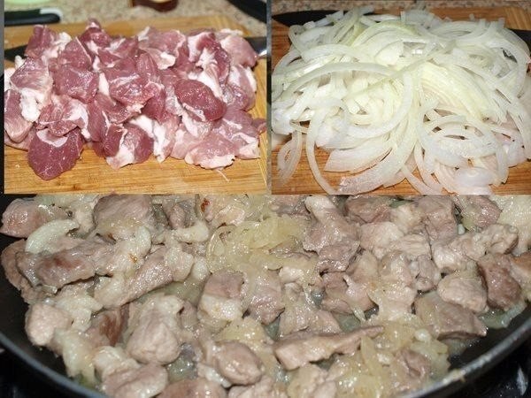 Лодочки из слоеного теста с картофелем, мясом и огурчиками.Ингредиенты:картофель - 1 кг.мясо ... - 2