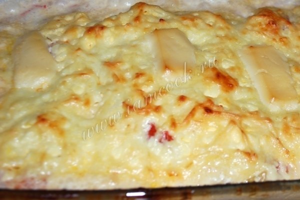 Куриная запеканка по-французски. Ингредиенты: Куриное филе - 400 грамм; Картофель - 2 шт; Лук - 1 ... - 8